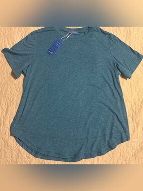Teal Short-Sleeve Crew Neck Tee